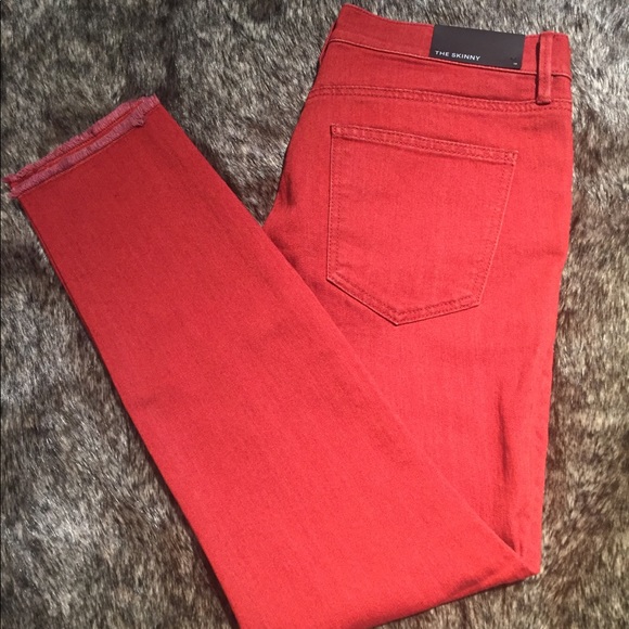 Ann Taylor Denim - NWT Ann Taylor Skinny red jeans